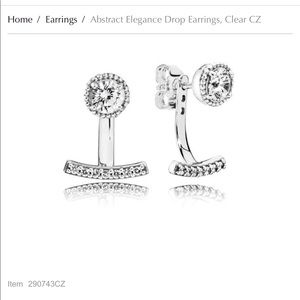 Pandora Abstract Elegance Drop Earrings